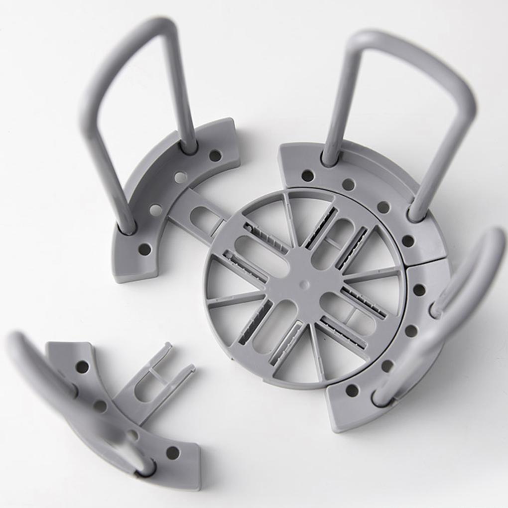 Kitchen Folding Bowl Shelf Retractable Plastic Draining Dish Storage Rack