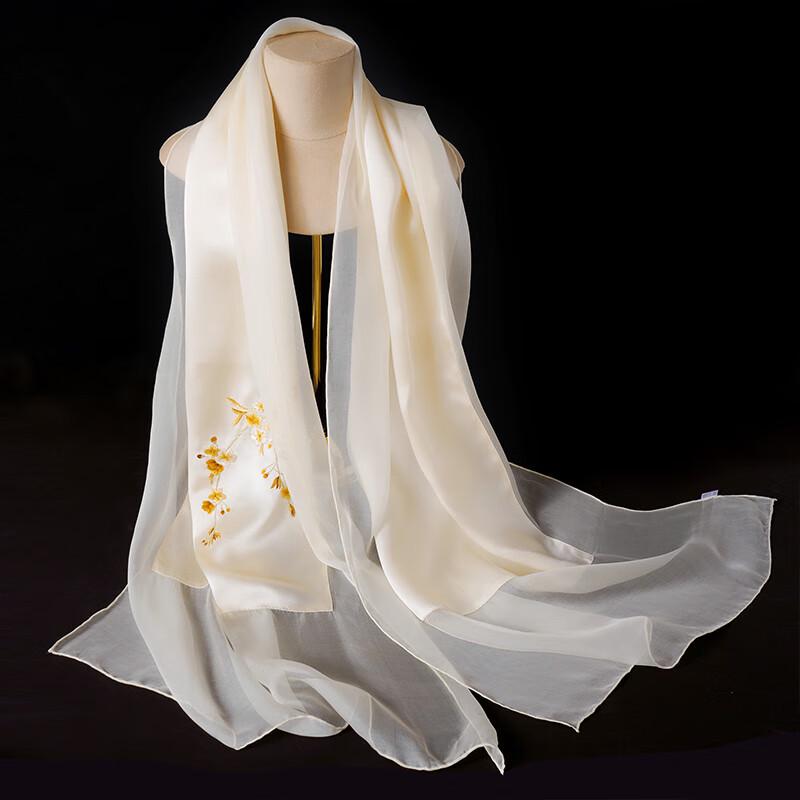 Hang Silu Elegant Mulberry Silk Scarf & Shawl