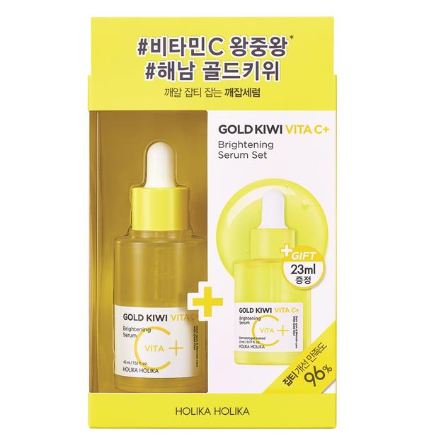 

Holika Holika Gold Kiwi Vita C+ Brightening Serum Set 2 items 45ml+23ml