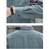 ROMON Men's Long Sleeve Casual Work Shirt