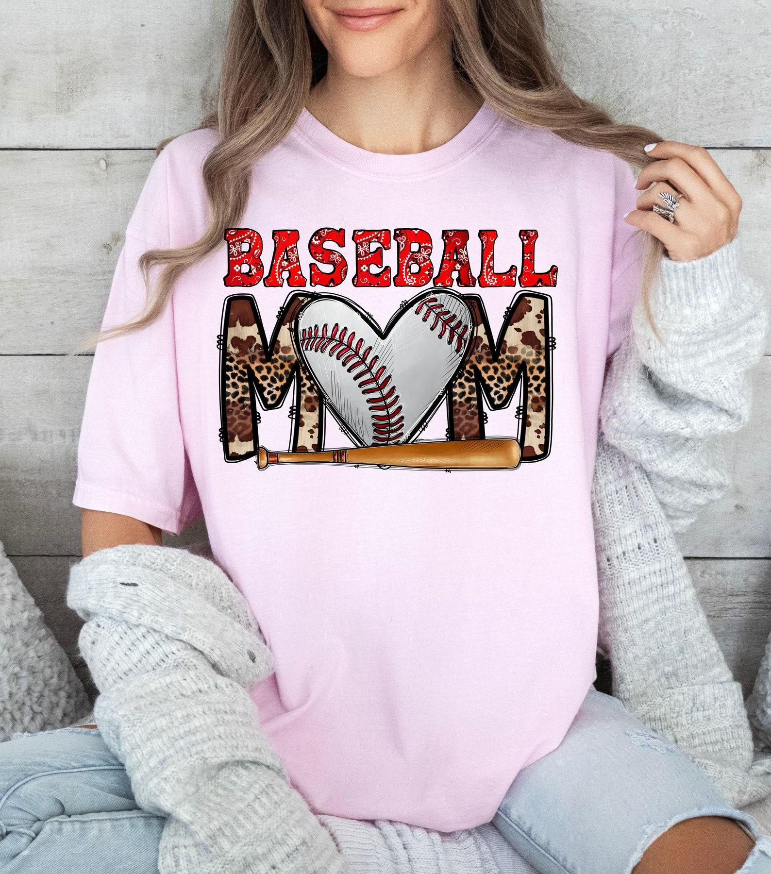 Baseball Mom Shirt: trendy shirts. Spring Tees.Mothers Day Gift S