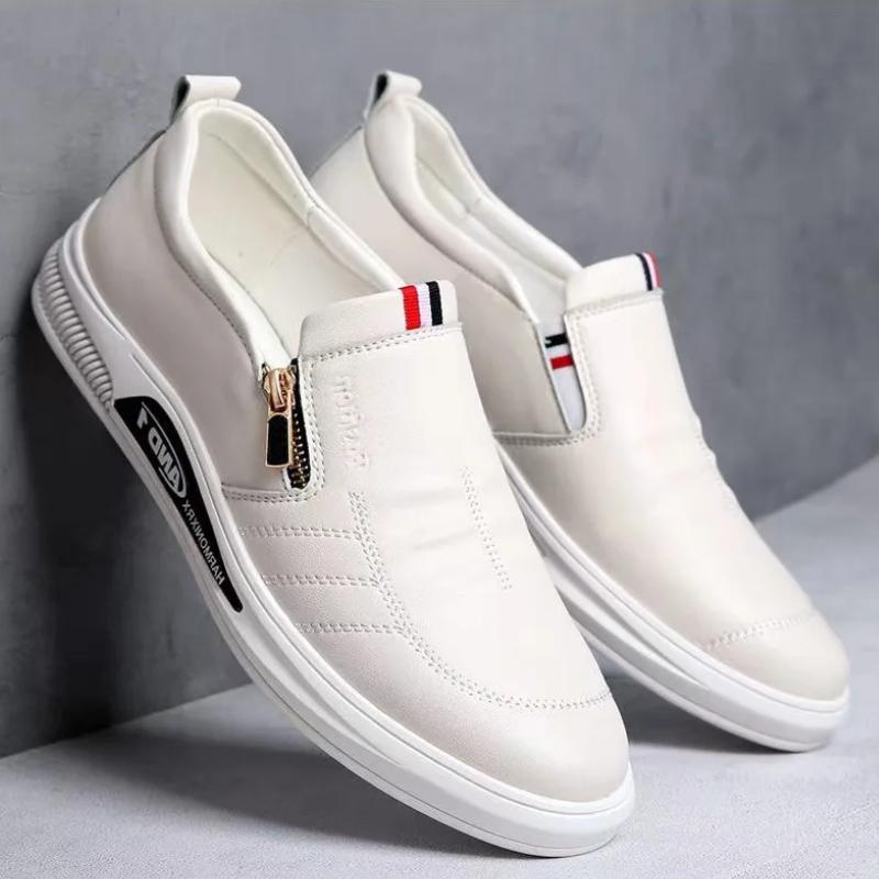 Men's Flat Shoes 2024 New Casual Business Leather Shoes Autumn Flat Bottomed Men's Comfortable Sports Shoes Zapatillas Deporte