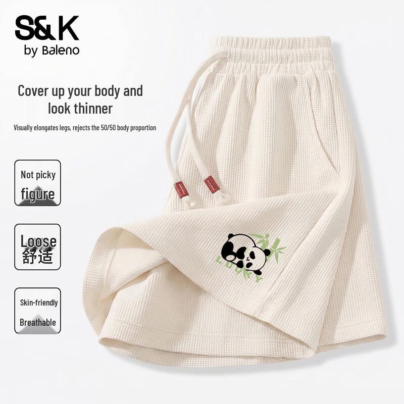 Baleno S&K Women s Waffle Knit Casual Shorts S