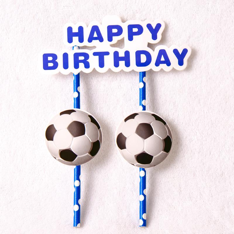 Football-Themed Birthday Party Decoration & Tableware Set