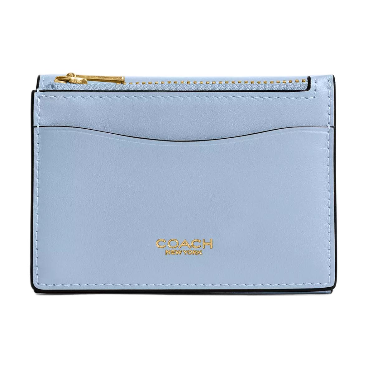 

Coach Essential 10 Iconic Hardware Detachable Card Holder Wallet Women wallet Blue CZ111-B4PUB Blue