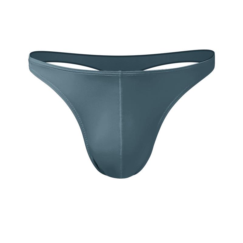Men's Low Waist Ice Silk Thong: Breathable & Sexy for Youth
