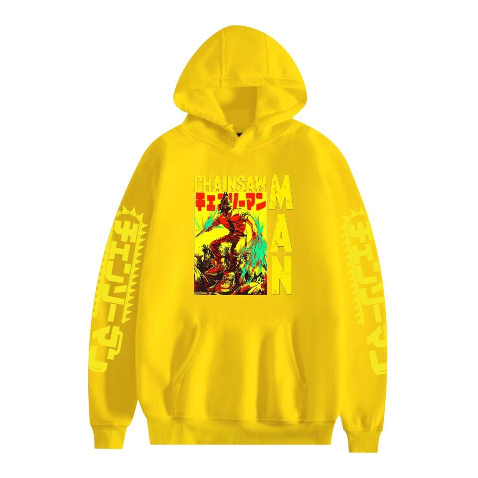 Chainsaw Man Anime Hoodies Autumn Long Sleeve Unisex Cartoon Pullovers Streetwear Graphic Clothes Sweatshirt