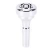 Cornet Mouthpiece Silver Plated Brass Instrument Accessory for Beginner Blowing Adult Practice