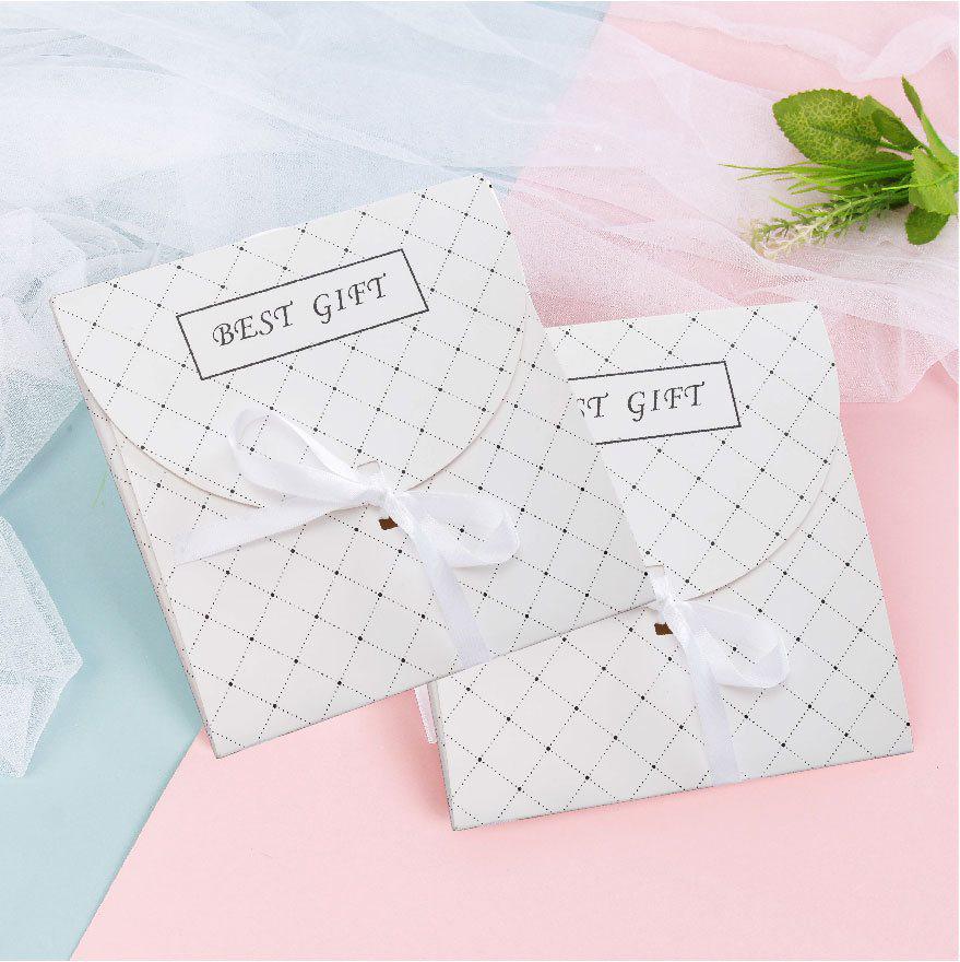 

Silk Scarf Gift Box with Ribbon Envelope - Elegant Birthday Packaging