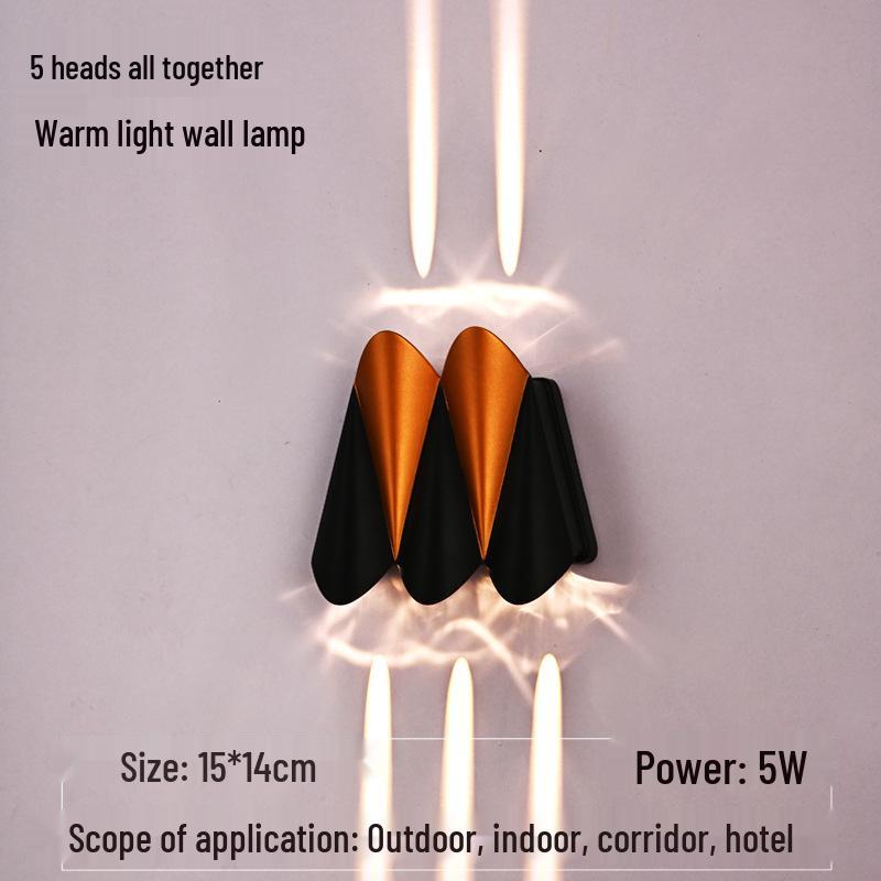 Airplane Series Outdoor Minimalist Wall Light for Villa, Courtyard, Balcony, Corridor, Aisle, or Stairway