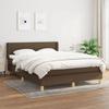 Exclusive House - Slatted Bed Base with Mattress Dark Brown 140x190 Cm
