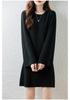 2025 Autumn/Winter Pure Wool Plus Size Round Neck Knitwear - Mid-Length Long Sleeve, Simple Style