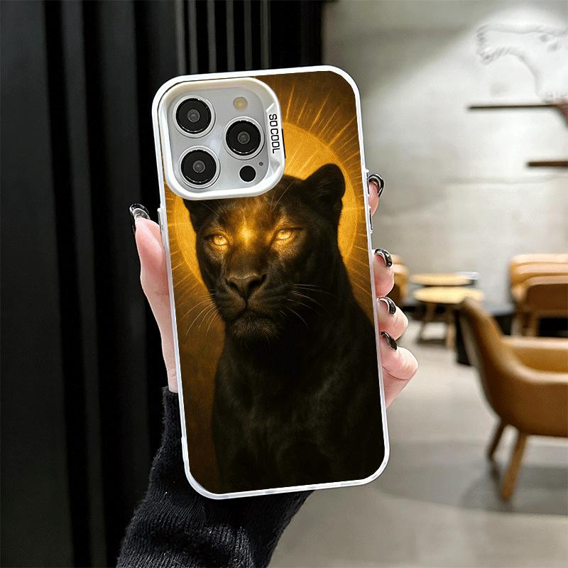 Black Panther Cool Animal Shockproof Phone Case for iPhone 17 Air 16 16E 15 Pro Max 14 Plus 13 Mini 12 Back Cover Anti Fall Fund