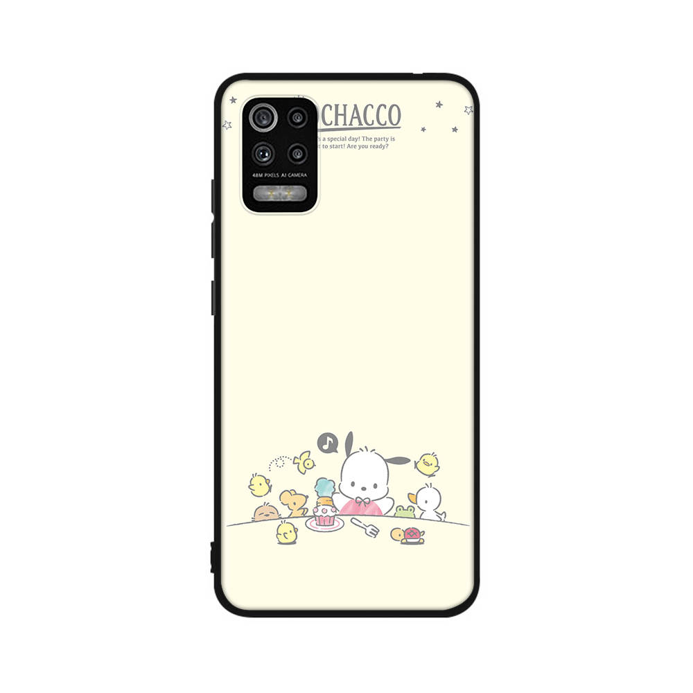 KT73 Pochacco Hülle für Xiaomi Poco X6 X4 M5 M6 F5 F6 C65 C55 C50 C51 C40 Redmi Note 7 8 14C A3X 13C 12C 11 10A 9C Pro Schwarz Sofe Hülle