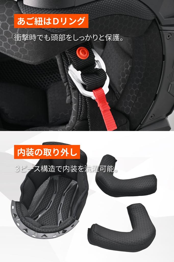 Daytona Jet Motorcycle SG Sport Inner Size L 61069 Helmet, Standard, High-Strength ABS, Design, Visor/Speaker Holes, Black, DN-006SJ, (59-60cm),