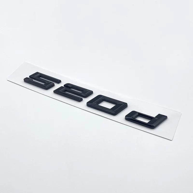 3D New Font Numbers Letters for BMW 5Series E39 E60 E61 F10 F1 520d 523d 525d 530d 535d 540d ABS Emblem G30 Car Trunk Sticker