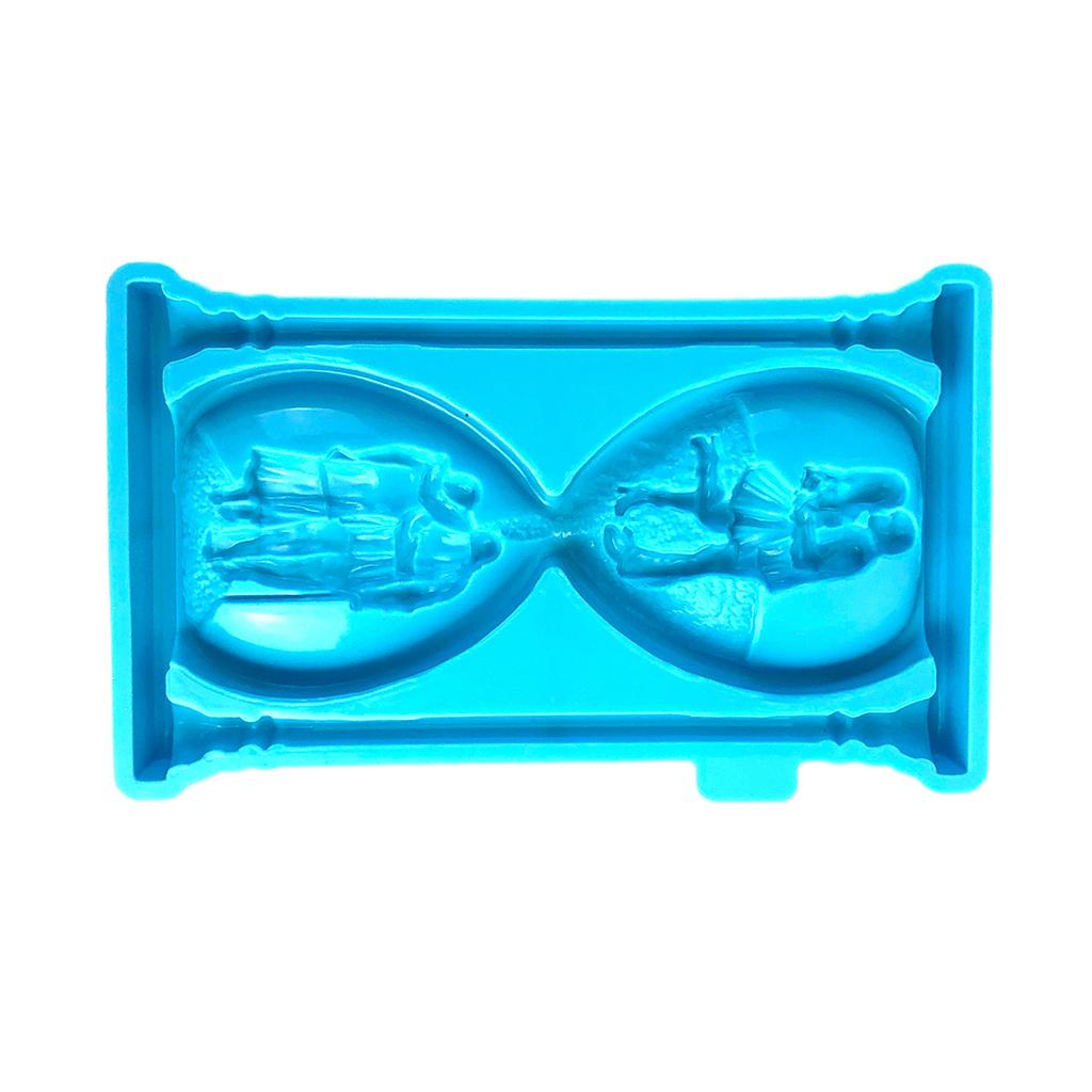 Heart Shaped Hourglass Mould Silicone Casting Mold for DIY Jewelry Making Crystal Droplet Decorations Making Tools