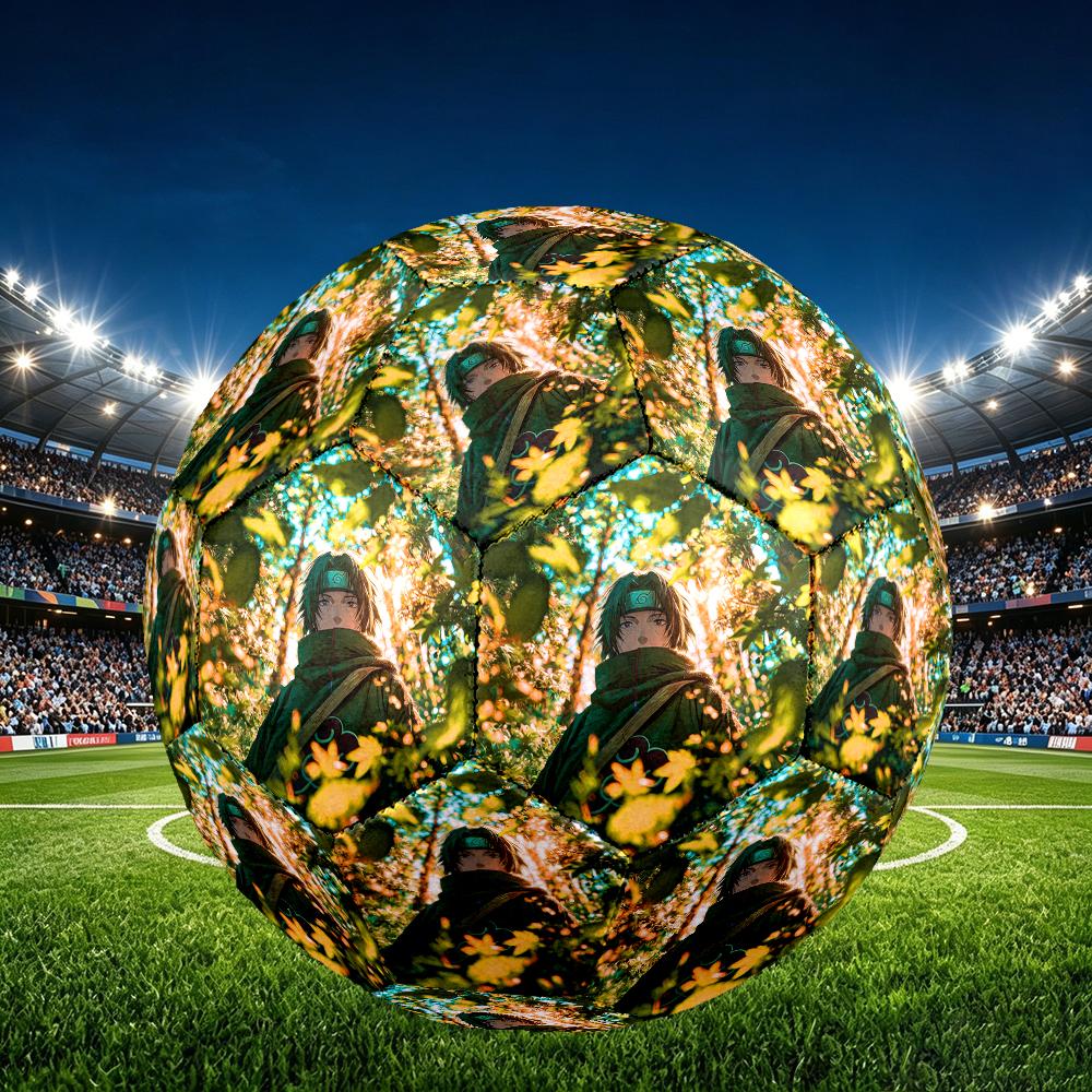 1pc Game Role Naruto Size 5 Soccer Ball, Standard Sport Football Firm Stitching for Training And Match, Gentle on the Feet, Durable and Unique