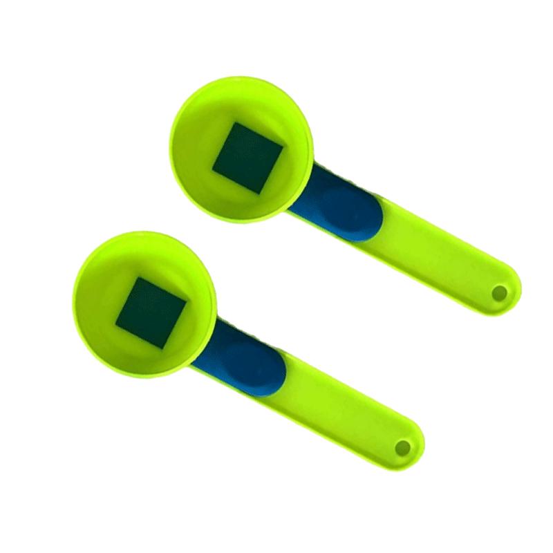 2 In 1 Sliding Measuring Scoop with Funnel Kitchen Spoons Funnel Scoop for Coffee Measuring Protein Powder Funnel for Coffee