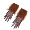 Halloween Cosplay Wolf Mask Gloves Set Latex Animal Head Costume Party