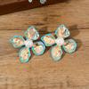 French-Inspired Unique Petal Pearl Flower Stud Earrings – Elegant & Versatile Design.