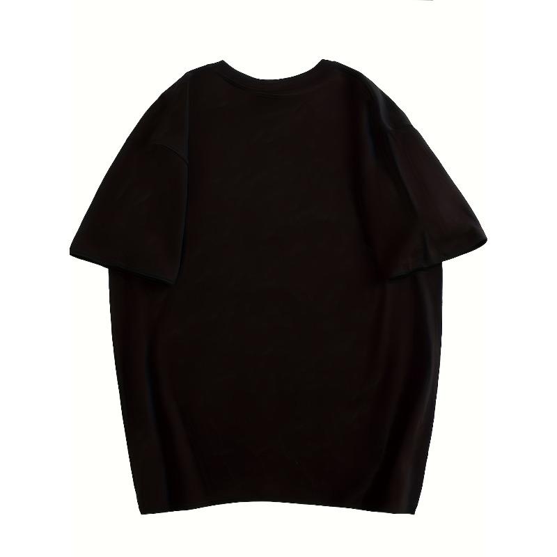 Damen Y2K Koreanischer Stil Oversized Kurzarm Top Sommer Blumenprint Bluse, Lockerer Sitz Maximalist Minus Achtzehn Design, Jugendliches Rundhals Hemd