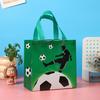 12Pcs Sports Football Theme Non Woven Gift Packing Bag Soccer Shopping Tote Bag for Kids Birthday Baby Shower Party Decoration
