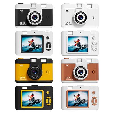 HD Digital Camera Dual Lens Retro Style Mini Camera 16x Zoom Photography Camera Vlogging Camera for Travel and Students