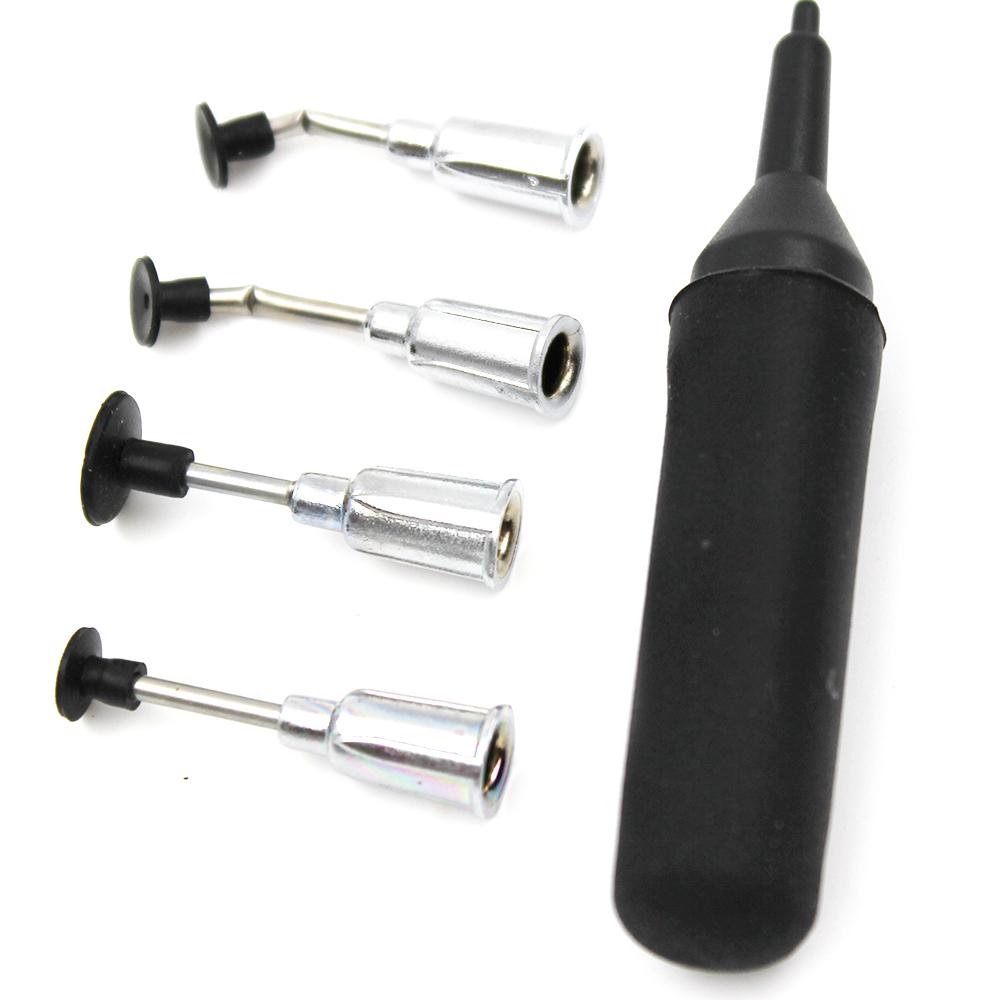 Durable Aluminum Tube Body Manual Sucking Pickup Tool IC/SMD Vacuum Suction Pen with Interchangeable 3/710mm 6 Suckers and 2 Suckers Tips Durable Aluminum Tube Body Manual Sucking Pickup Tool IC/SMD Vacuum Suction Pen with Interchangeable 3/710mm 6 Suckers and 2 Suckers Tips