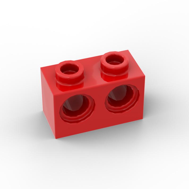 80pcs 32000 Brick 1x2 with Holes Building Block MOC Parts Creative Toys Compatible All Brand Technology Brick