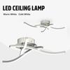 LED Interior Lighting Ceiling Lights 24W Wave Arc Ceiling Lamp For Bedroom Dining  Living Home Room