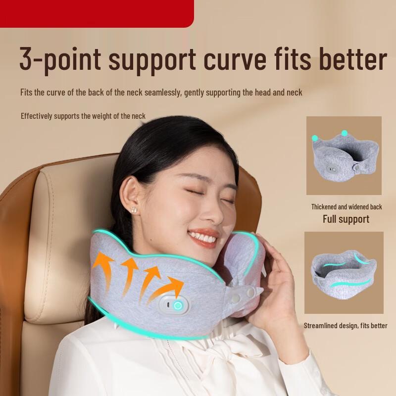 Hezheng U-Shape Neck Massager Pillow CN Plug (adapter Included)