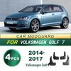 Golf 7 Car Tire Mudguard Soft Rubber Mud Flaps (2014-2017 Models)