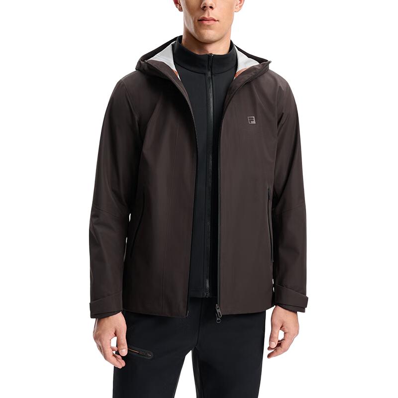 Fila Fitness Dark Pioneer Casual Outdoor Waterproof Breathable Windproof Loose Hooded Warm Multifunctional Detachable Jacket Men Jacket A11M541710F-BK