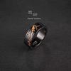 Ring Men's Tide Advanced Sense Index Finger Female Couple Ring Niche Design Titanium Steel Does Not Fade