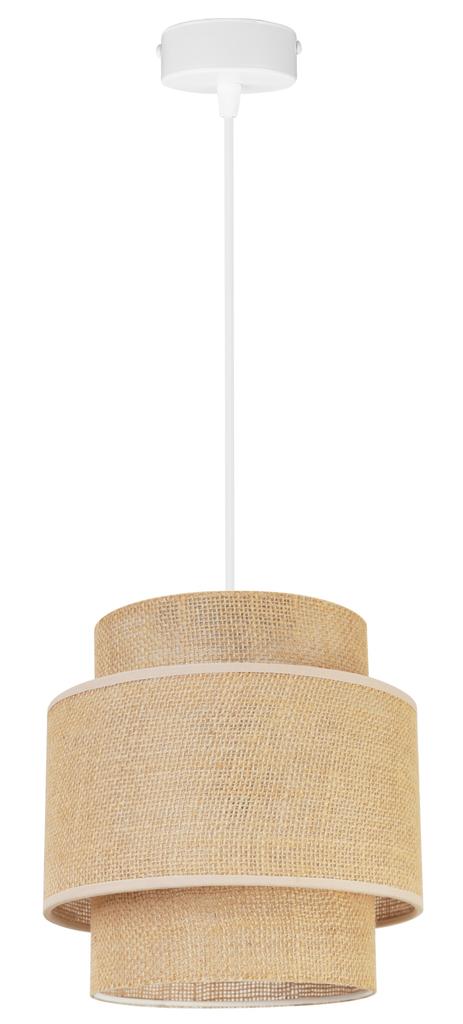Hanging Lamp, Ceiling Chandelier, Lampshade, Boho Juta
