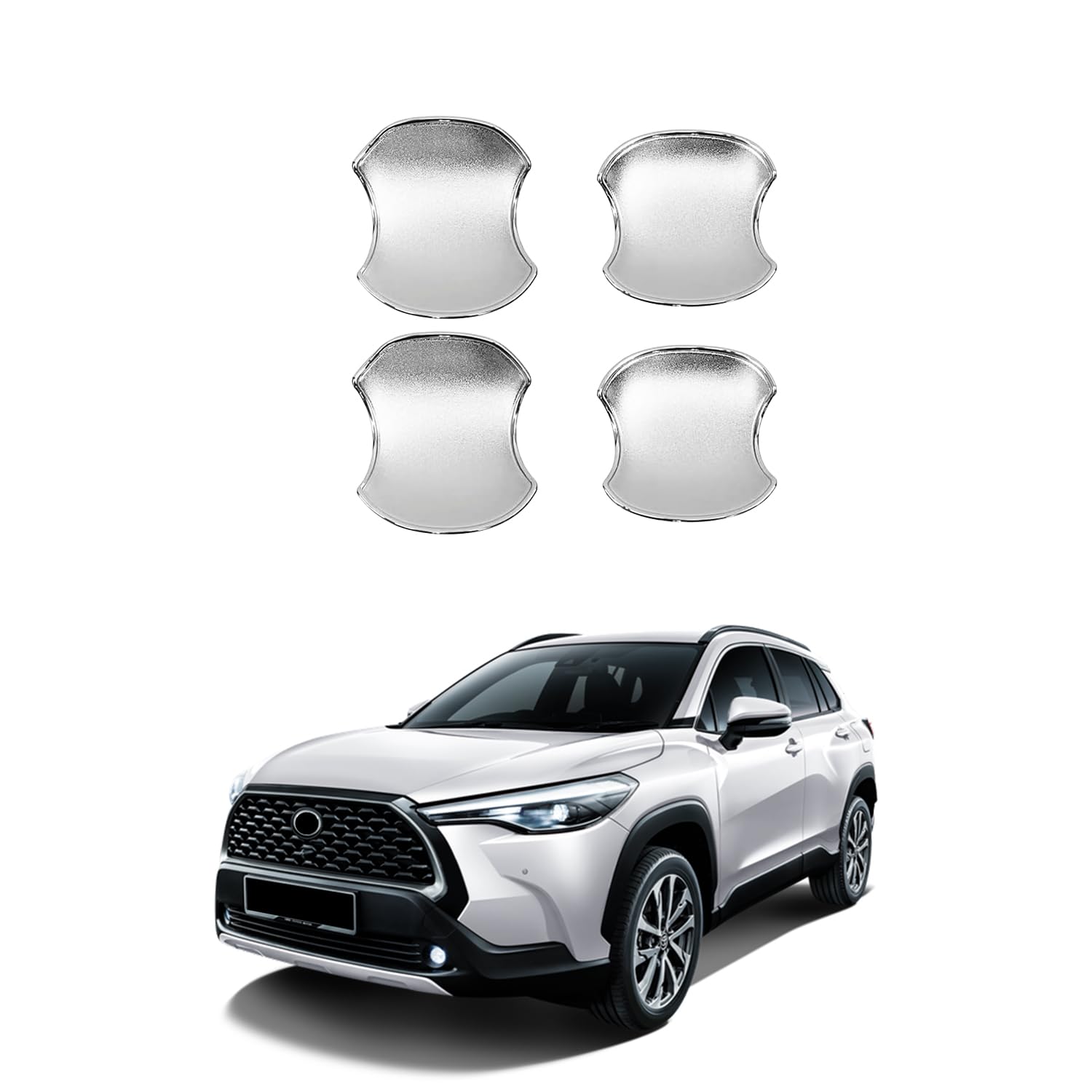 

MEKOMEKO New Toyota Corolla Cross Dedicated Door Handle Protector Cover Door Knob Protector Sticker Bowl Cover Garnish Door Handle Scratch Prevention