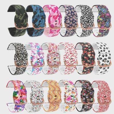 22mm 20mm Silicone Watch Strap For Samsung Galaxy Watch 6 Classic /6/5 Bluetooth 5 LTE 5 Pro Samsung Galaxy Watch Active 2/42mm Gear S2/Sport Band