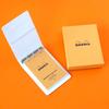 RHODIA Mini 3-Ring System Organizer (11x8cm, 11mm Ring Diameter, Goat Leather) Brion Orange cf11ogz02-or