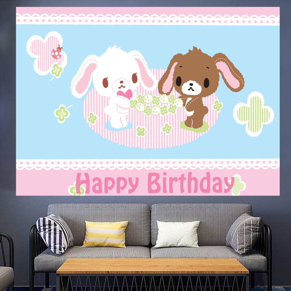 Sugar Bunnies Dreamland Carousel Background Cloth,background Decor, Room, Photo Studio Prop-suitable for Home Decor, Parties