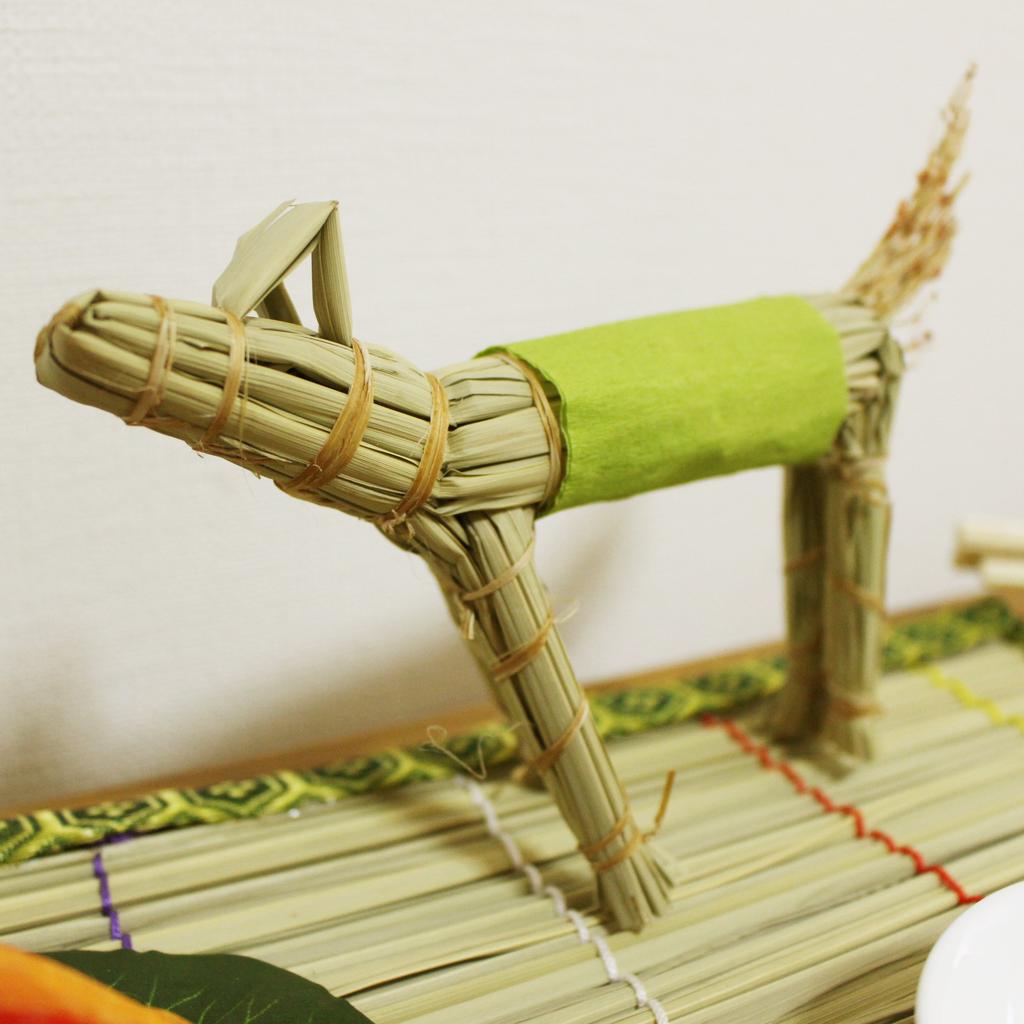 Pet Memorial Obon Decoration Set (Dog) with Spirit Horse Purification Set, 8 Candles, and Photo Frame