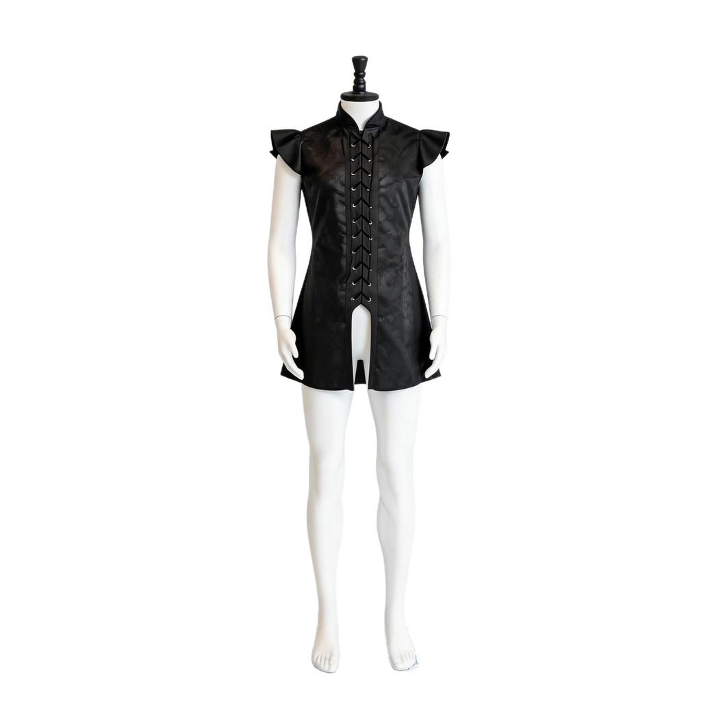 Jon Snow Cosplay Kostyme Game of Thrones Middelaldersk Ridder Vest Halloween Rollespill Svart