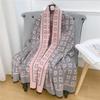 Retro imitation cashmere double-sided scarf women's autumn and winter air-conditioned room big shawl student versatile warm scarf