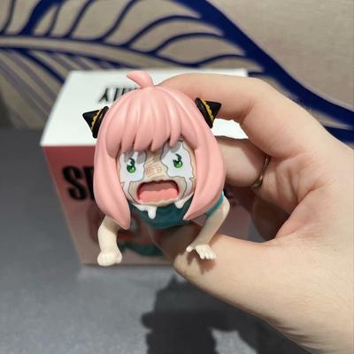 Crying Anya Figure Statue Anime Spy X Family Cute Kawaii Anya Forger Figurine Sculpture House Decor Table Ornament Accessories