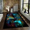 Vibrant Gamer Art Carpet suitable as a non-slip mat for the living room or bedroom sofa