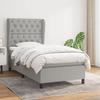 3128157 vidaXL Divan-lit Tapissier Avec Matelas Gris Clair 80x200 Cm Tissu