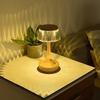 Retro Acrylic LED Table Lamp Rechargeable USB Touch 3 colors Light Dimming for Bedroom Bedsides Bar Atmosphere Iron Desk Light