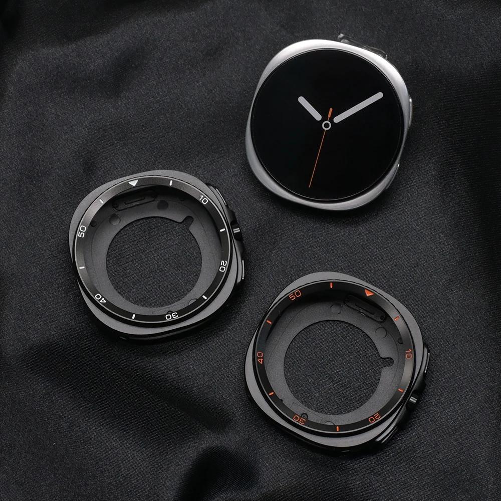 Custodia di Lusso per Samsung Galaxy Watch 8 Copertura Metallica Accessori Telaio Rigido Paraurti Protettivo per Samsung Galaxy Watch 8 44mm 40mm