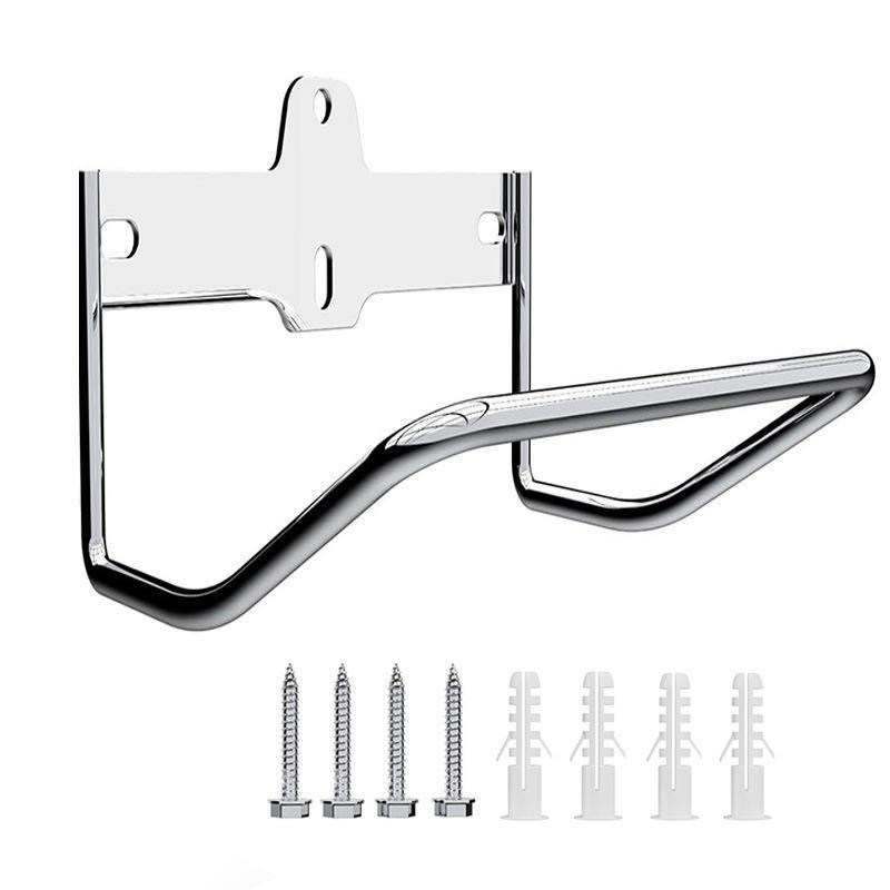 Wall Mount Ladder Rack Hanger Heavy Duty Multi-functional Garage Organizer for Stroller Ladder Sports Gear Max 70lbs