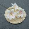 Triple-Head Silk Lily Bouquet for Wedding and Home Décor